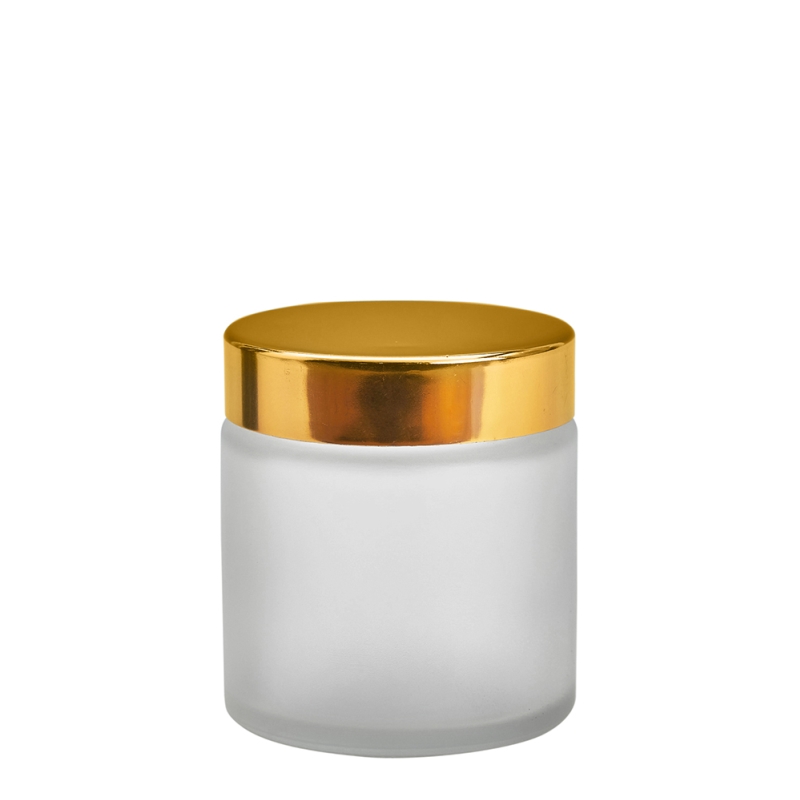 120g Frosted Cos Pot & 58mm Gold Wad Cap