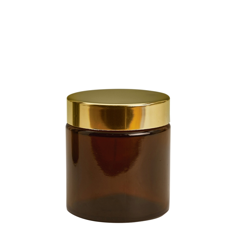 120g Amber Cos Pot & 58mm Gold Wad Cap