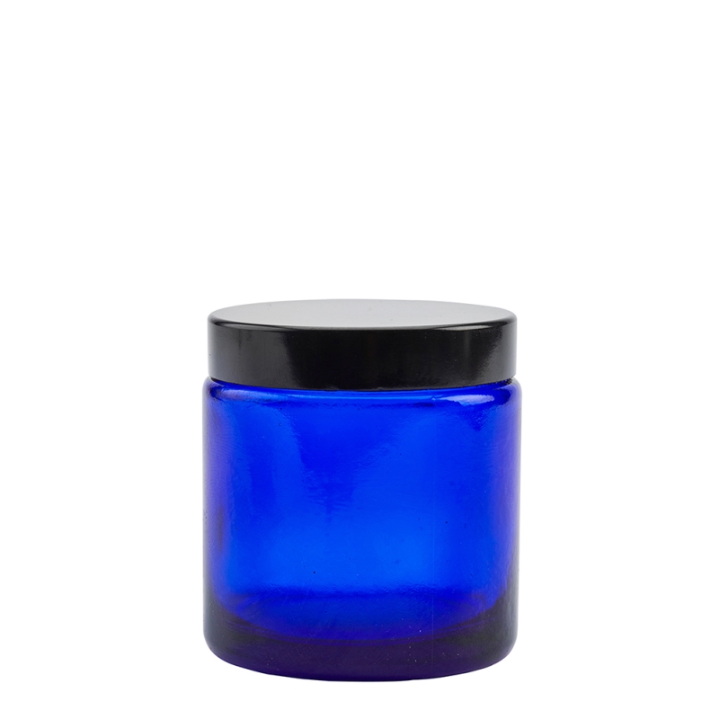 100g Blue Cos Pot & 58mm Shiny Black Wad Cap
