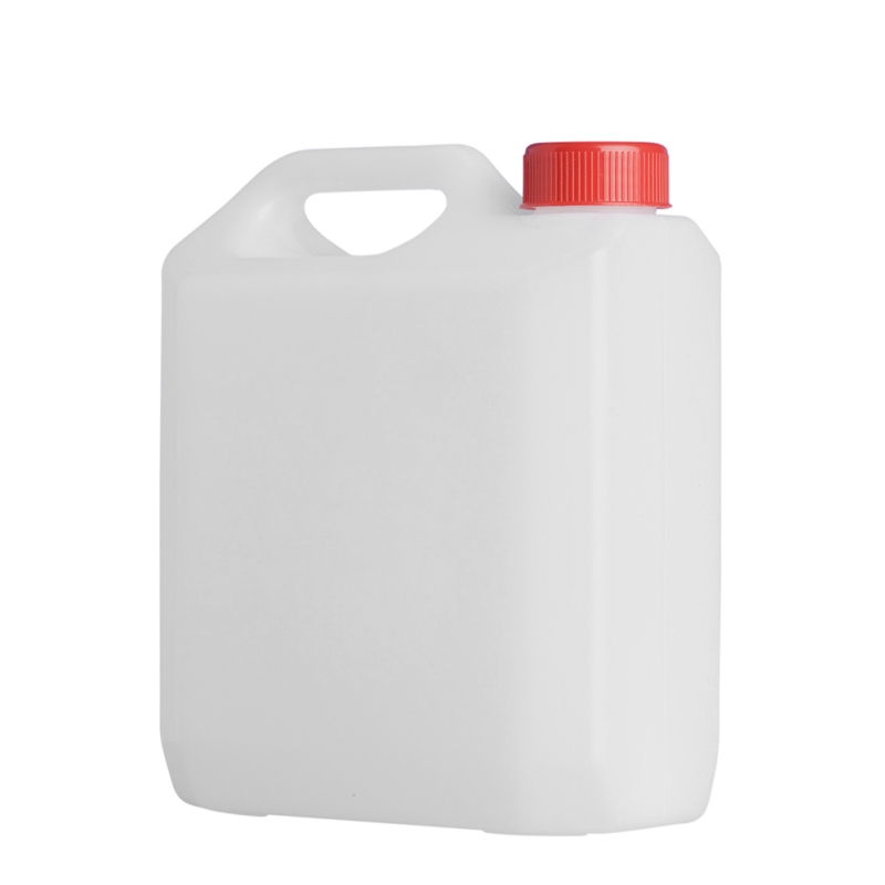 2 Litre Natural Plastic Jerry Can & 38mm Red Screw