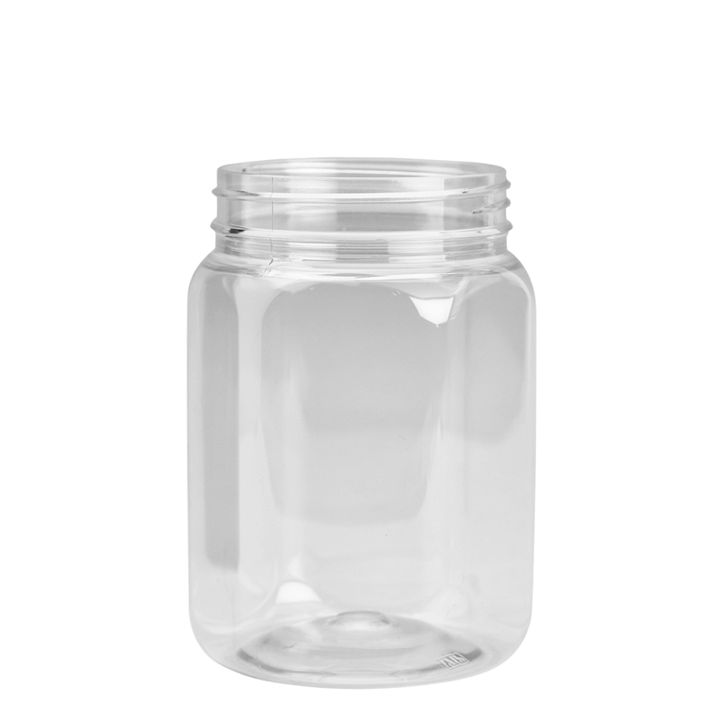 750ml Clear Nexus Hex Jar Unfitted (83mm)