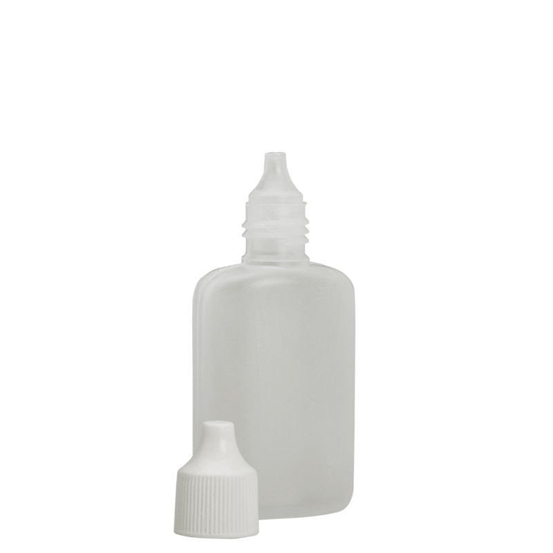 25ml Natural Nasal Flask & White Cap & Plug