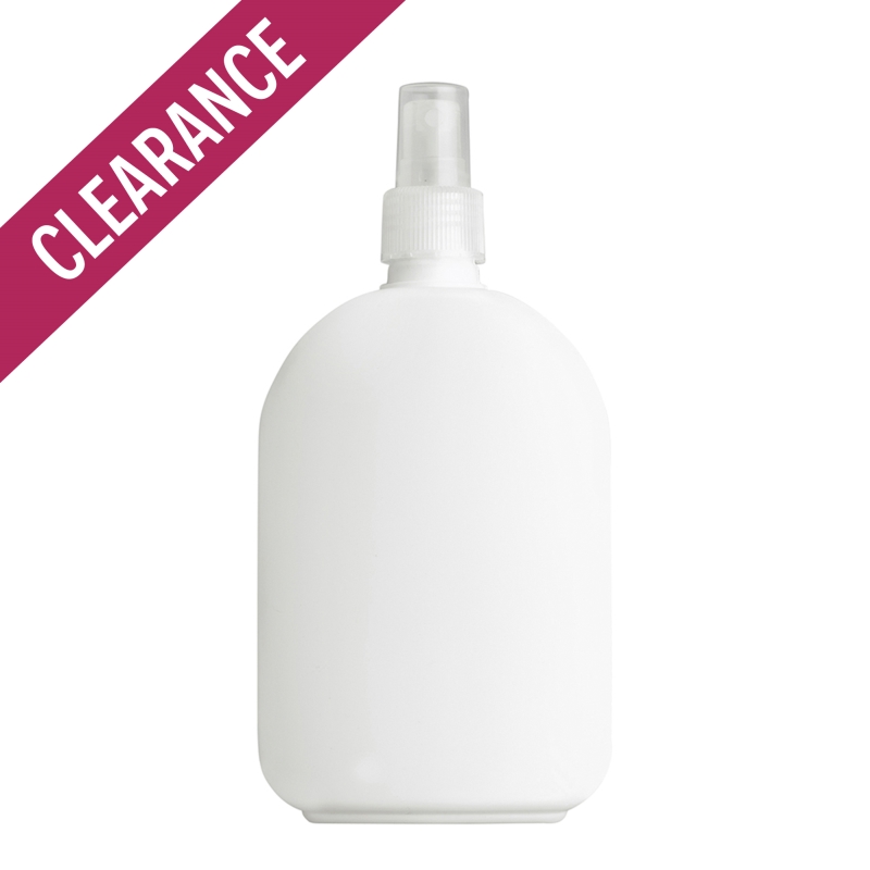 375ml White Flask & 24mm Natural Ribbed Mist