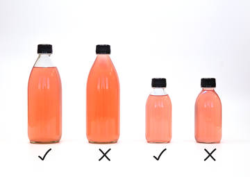 What is the correct fill point for a bottle?