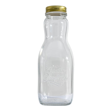 1000ml Clear Quattro Juice Btl & 56mm Gold Preserving Screw