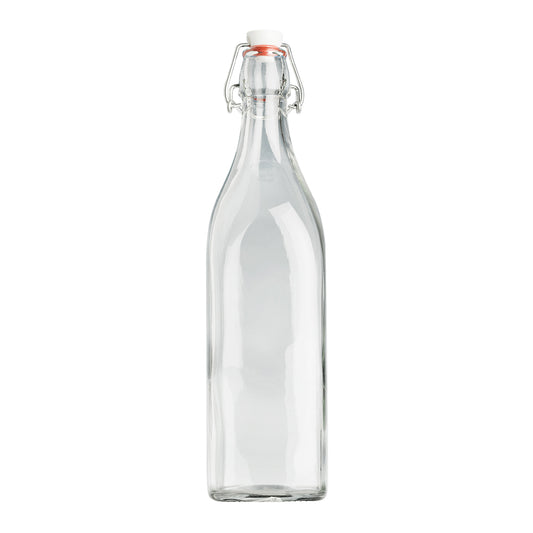 1000ml Clear Swing Btl & Wire Cliptop