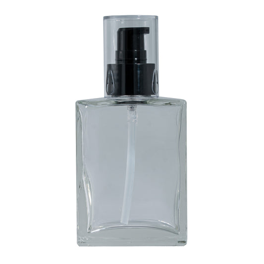 100ml Clear Rectan Cologne Btl (24mm)