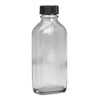 100ml Clear Flat Oval Btl (24mm)