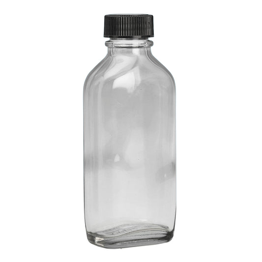 100ml Clear Flat Oval Btl (24mm)