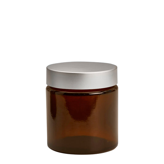 120ml Amber Cos Pot (58mm) (120ml capacity)