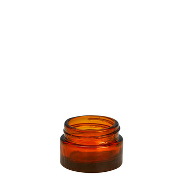 15ml Amber Cos Pot (40mm) (15ml capacity)