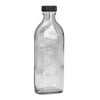 200ml Clear Flat Oval (28mm)