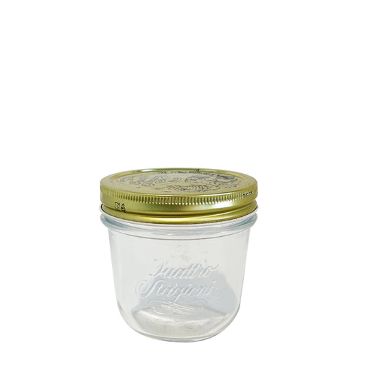 200ml Quattro Jar & 86mm Gold Preserving Screw