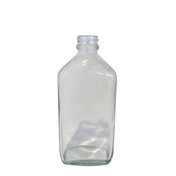 200ml Squat Clear Flat Oval (24mm)
