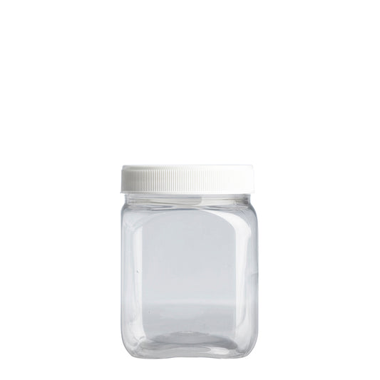 190ml Clear Nexus Square Jar (53mm)