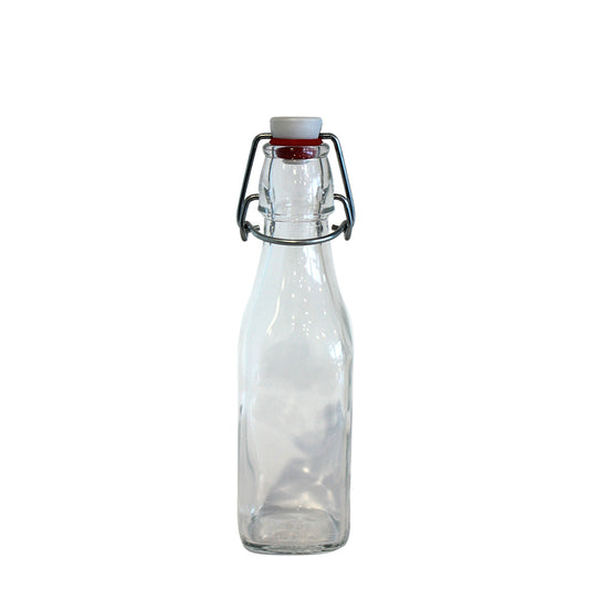 250ml Clear Swing Btl & Wire Cliptop