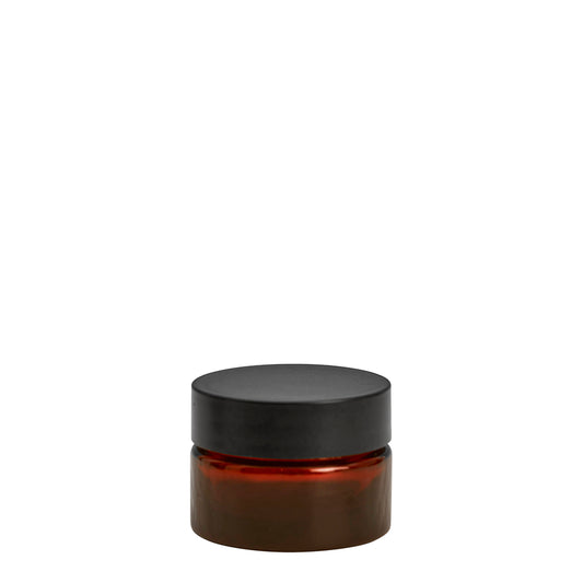 15ml Amber Cos Pot (40mm) (15ml capacity)