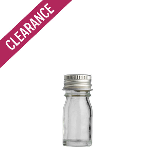 2 dram (7ml) Clear Bijou Vial & 20mm Alum Wad Cap