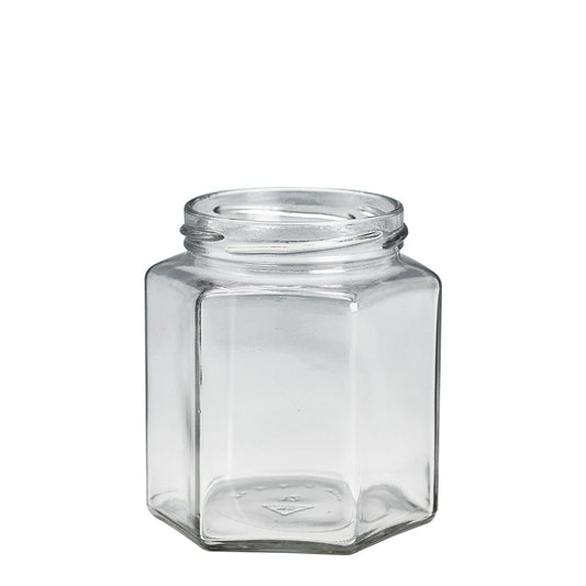390ml Hex Jar (70mm)
