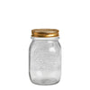 320ml Quattro Jar & 86mm Gold Preserving Screw