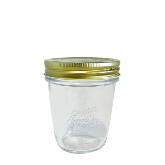 320ml Quattro Jar & 86mm Gold Preserving Screw