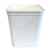 4000ml White Square Plastic Bowl