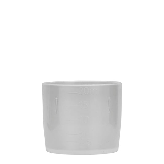 20ml Clear Dosage Cup (2.5ml then 5ml graduations)