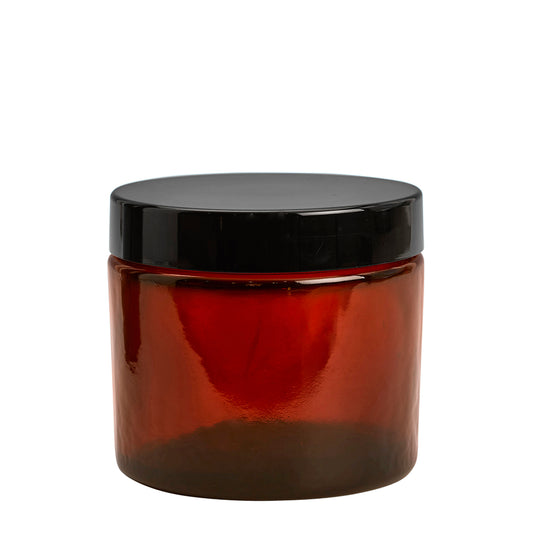 250ml Amber Cos Pot (79mm) (250ml capacity)