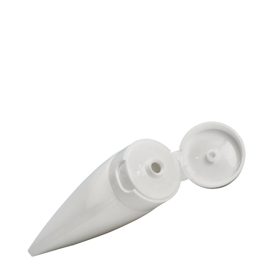 100ml White Soft Tube & 20mm White Flip Top