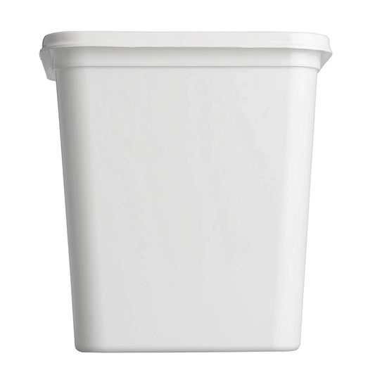 4000ml White Square Plastic Bowl