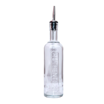 500ml Clear Premium Olive Oil Btl & S/Steel Pourer