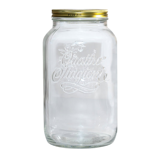 3800ml Quattro Jar & 110mm Gold Preserving Screw