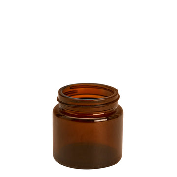 65ml Amber Cos Pot (48mm) (65ml capacity)