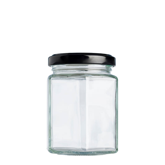 195ml Hex Jar (58mm)