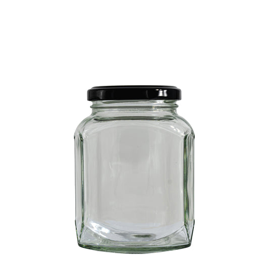 380ml Diamond Hex Jar (63mm)