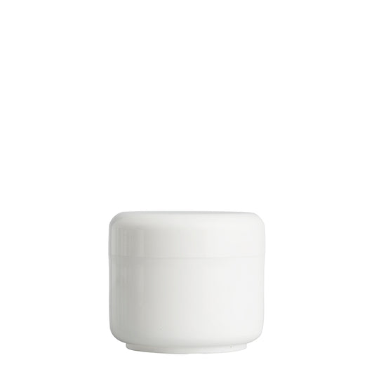 50ml White Plastic Cos Pot