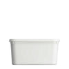 2000ml White Square Plastic Bowl
