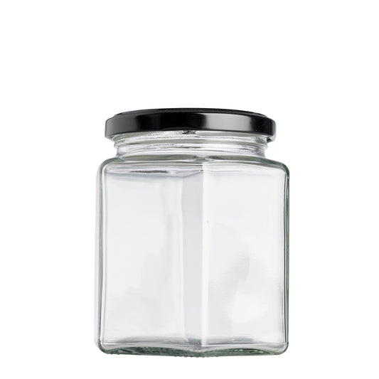 390ml Hex Jar (70mm)