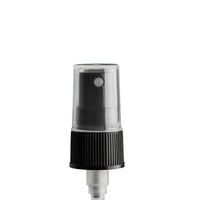 20mm Black Ribbed Mist Spray & Clear O/C