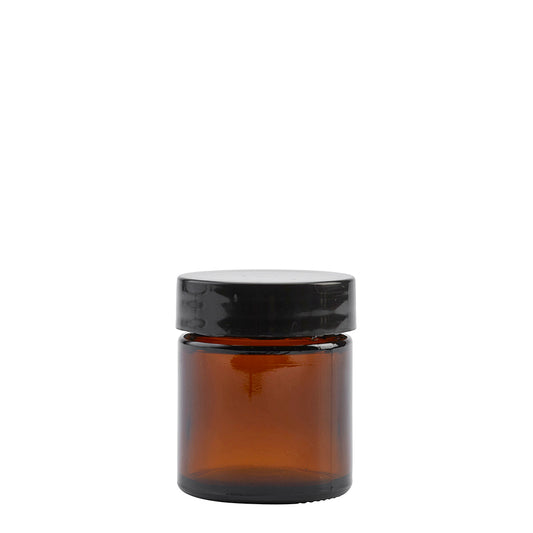 30ml Amber Cos Pot (38mm) (30ml capacity)