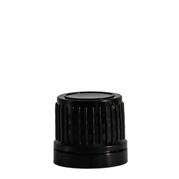 18mm Black Tampertel Wadded Cap