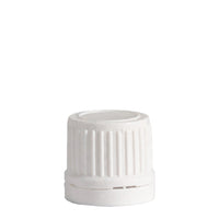 18mm White Tampertel Wadded Cap