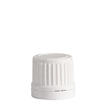 18mm White Tampertel Wadded Cap