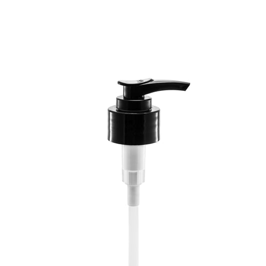 28mm Black Smooth Lotion Pump (compatible with plastic btls)