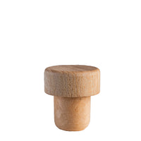 19.5mm Synthetic Cork with Wooden Flat Top