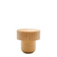 22.5mm Synthetic Cork with Wooden Flat Top