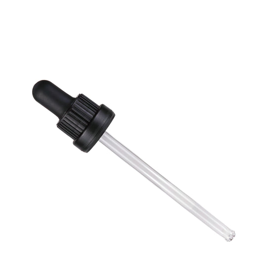 18mm Black T/T Dropper Large Opening (oviii)(for 100XBDRIPU)