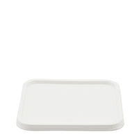 4000ml White Square Plastic Lid