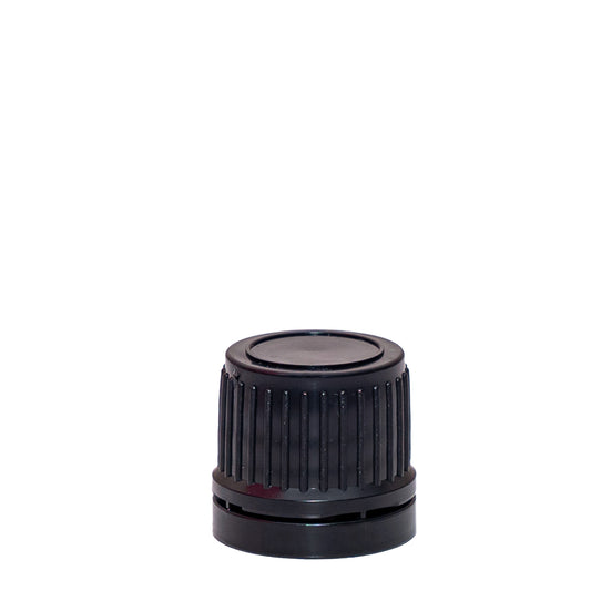 18mm Shiny Black Slow Drip Tampertel Cap (OVII)
