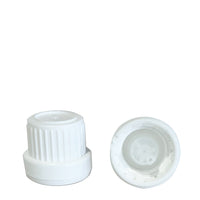 18mm Shiny White Slow Drip Tampertel Cap (OVIII)